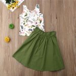 Floral with olive skirt  2724 - Image 4