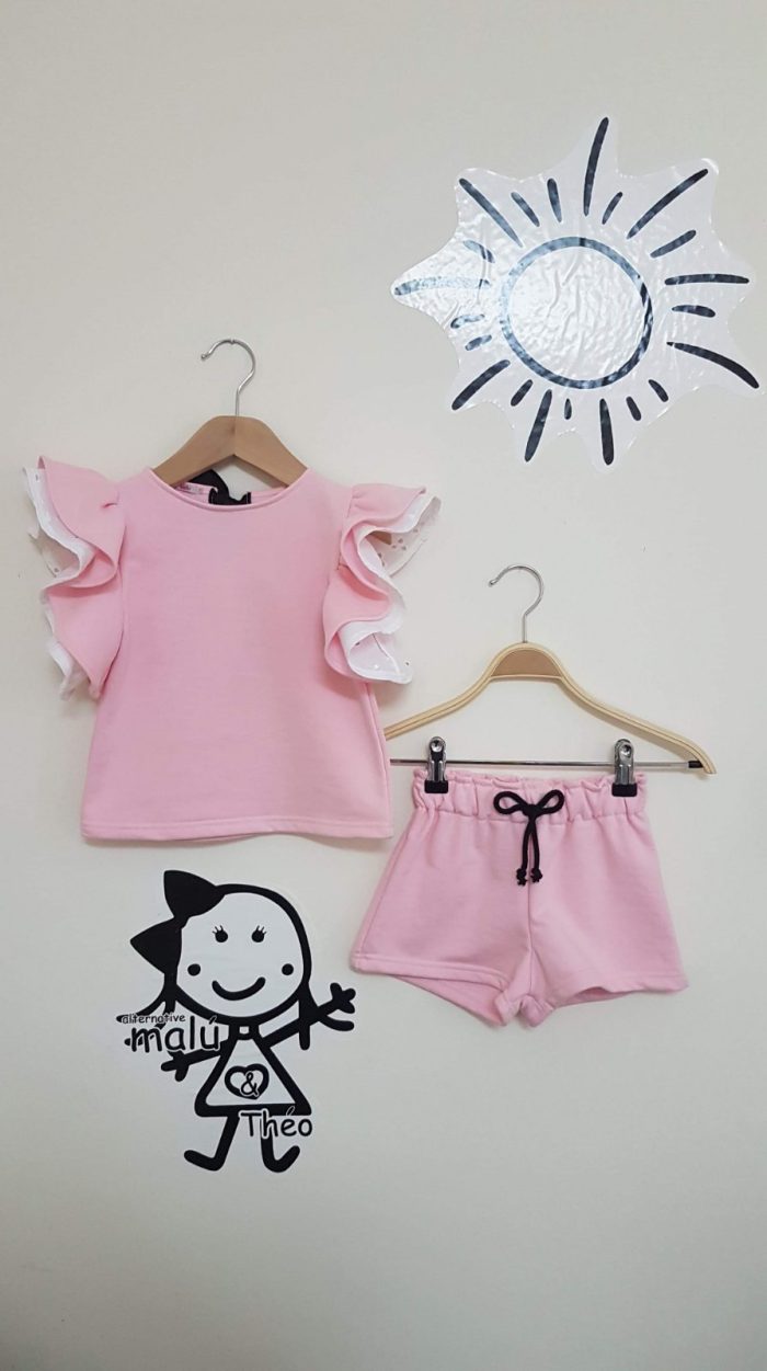 set girl outfit girly clothes minielephant Kids Sets με Βολάν σε 4 χρώματα 2739 - Image 8