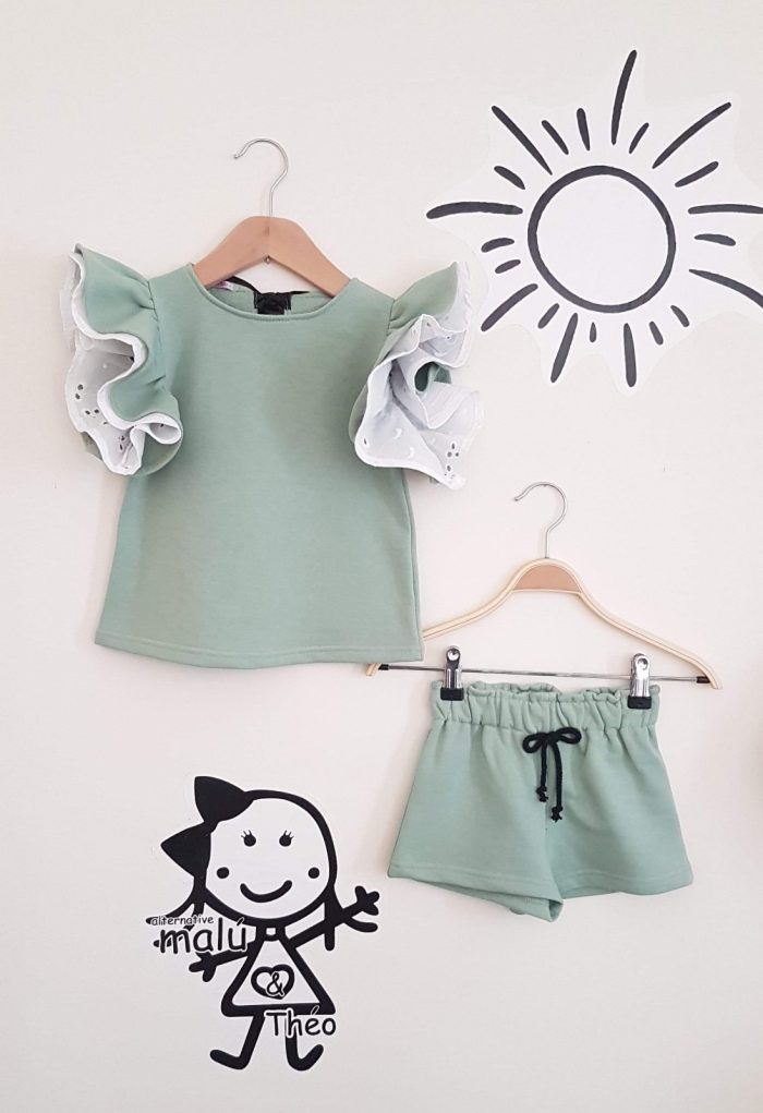 set girl outfit girly cute clothes minielephant Kids Sets με Βολάν σε 4 χρώματα 2739 - Image 7