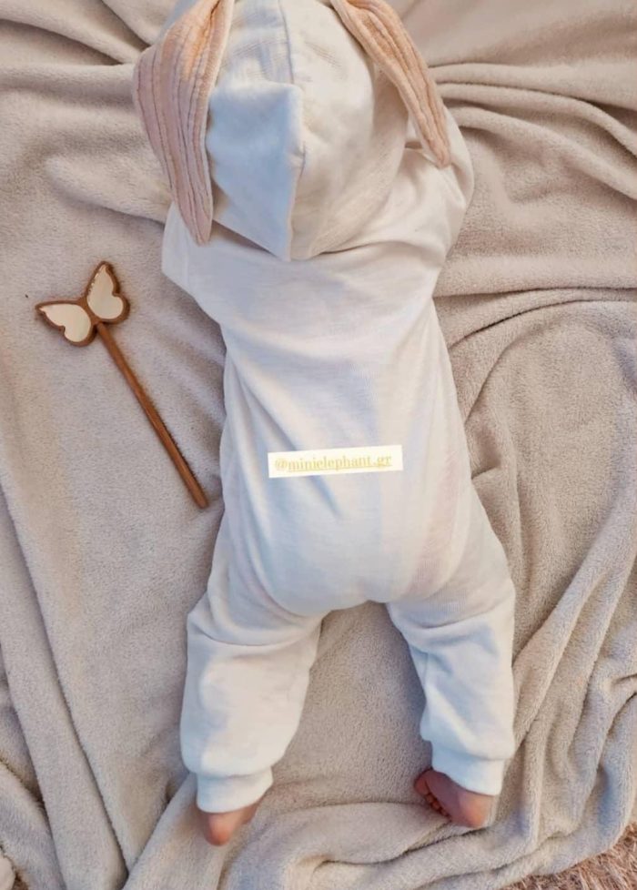 Rabbit Jumpsuit White 2415 - Image 2