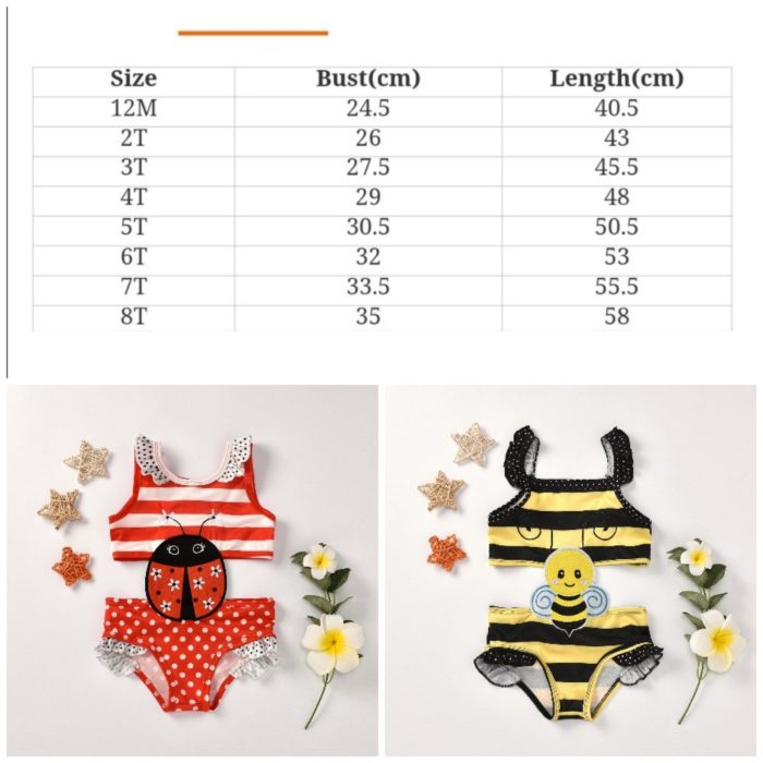 Ολόσωμο μαγιό πασχαλίτσα και μελισσούλα 4128 - Image 2