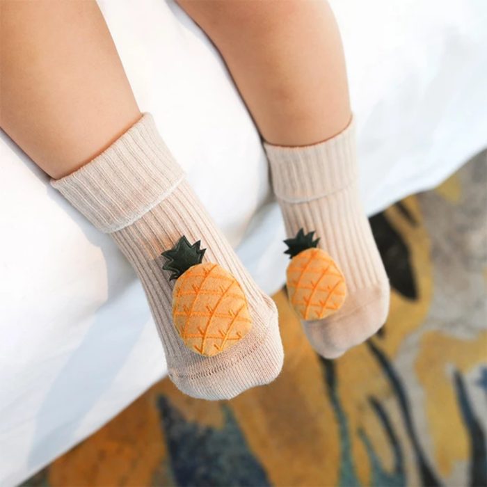 Βρεφικά /παιδικά καλτσάκια με τρισδιάστατα φρούτα 8406 - Image 2