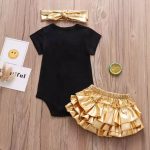 Minnie Gold μαύρο σετάκι 2653 - Image 2