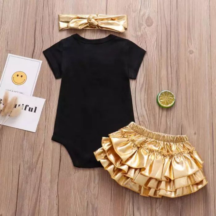 Minnie Gold μαύρο σετάκι 2653 - Image 2