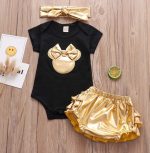 Minnie Gold μαύρο σετάκι 2653