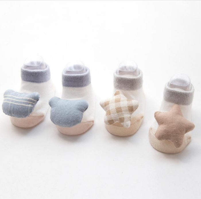 βρεφικές καλτσούλες καλτσάκια για μωρό κορίτσι αγόρι αστέρι καρδούλα γαλάζιο ροζ minielephant.gr Βρεφικά τρισδιάστατα καλτσάκια 8396 - Image 9