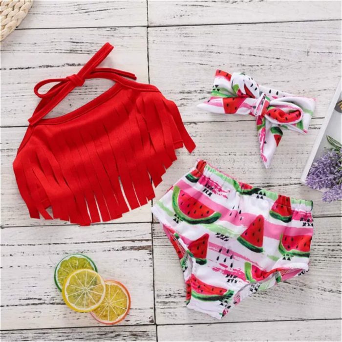 Μαγιό κόκκινα καρπουζάκια 4116 - Image 3