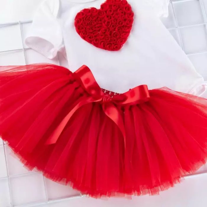 Party Set Red Heart 2644 (Κοντομάνικο) - Image 3