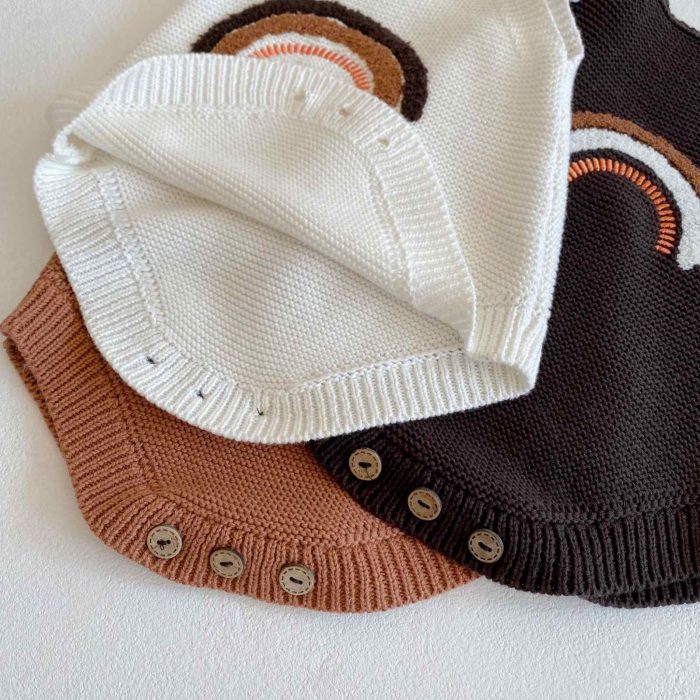 πλεκτή βρεφική σαλοπέτα minielephant.gr Rainbow Knitted σαλοπέτα 2920 - Image 4