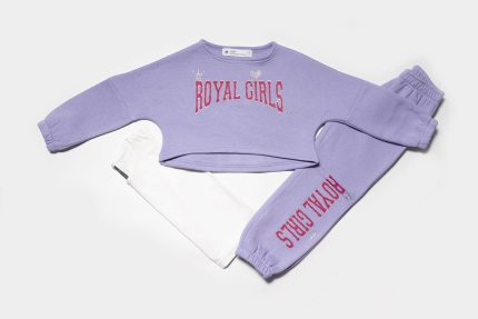 Σετ Royal Girls 3 τεμάχια Emery 2306 σε λιλά