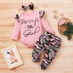 Army παραλλαγής σετάκι Daddy's or Mommy's Girl ροζ 2692 - Image 2