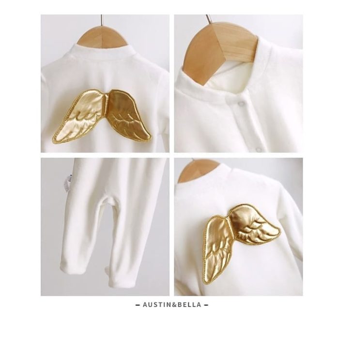 Angel βρεφικό βελούδινο φορμάκι 2414 - Image 9