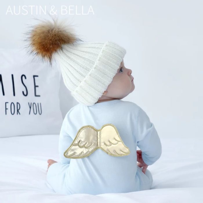 Angel βρεφικό βαμβακερό φορμάκι 2413 Γαλάζιο - Image 2