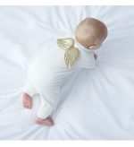 Angel βρεφικό βαμβακερό φορμάκι 2413 Λευκό