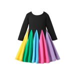 Rainbow Dress με πολύχρωμες πιέτες 2864 - Image 2