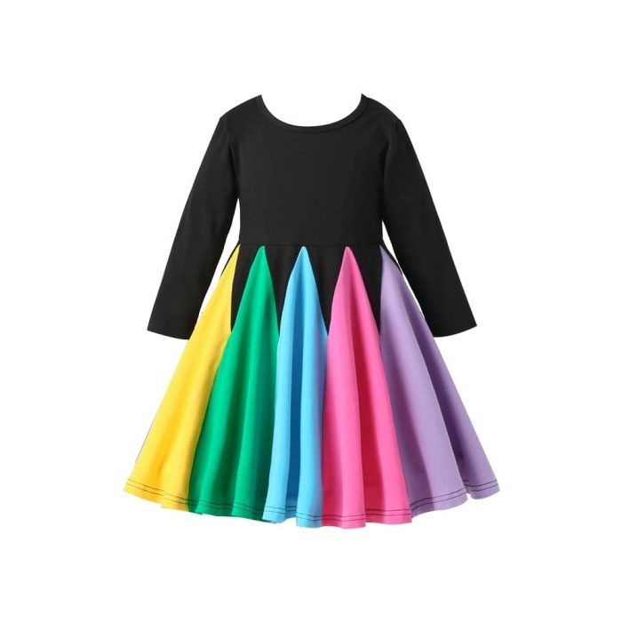Rainbow Dress με πολύχρωμες πιέτες 2864 - Image 2