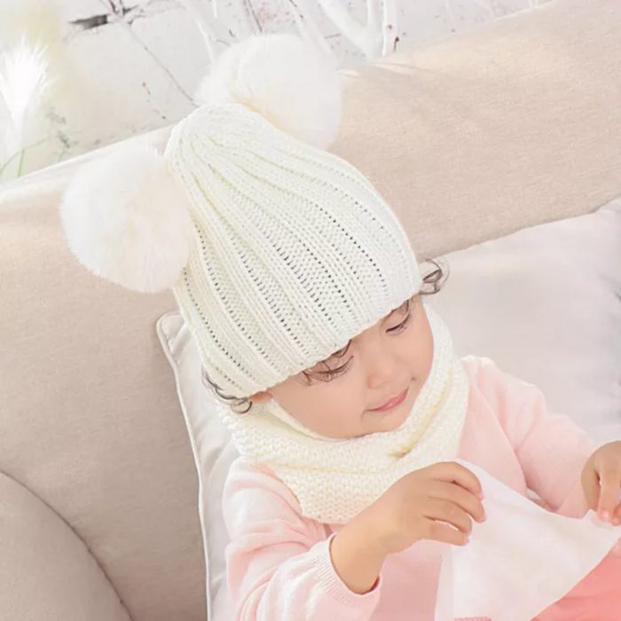 Set knitted σκουφάκι + κασκόλ 3206 - Image 7