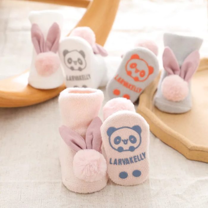 βρεφικά παιδικά καλτσάκια αξεσουάρ minielephant.gr Bunny καλτσάκια 8391 - Image 3