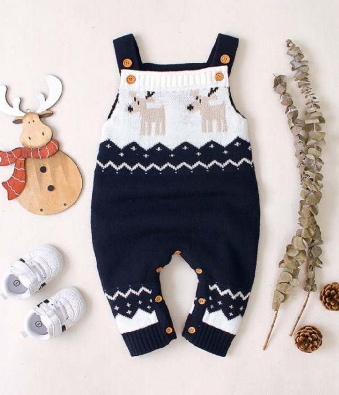 Χριστουγεννιάτικη Knitted Deer σαλοπέτα 2834 - Image 3