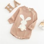 Knitted Rabbit Romper 2809 - Image 3