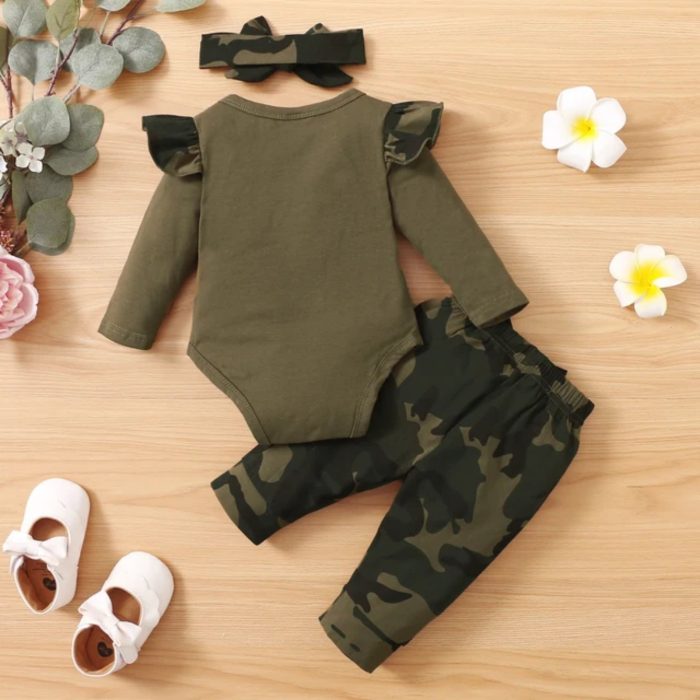 βρεφικό σετάκι χακί minielephant Army παραλλαγής σετάκι χακί 2691 - Image 3