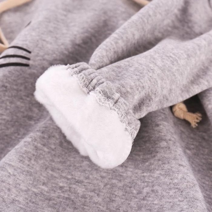 Rabbit Romper Grey & White 2808 - Image 6