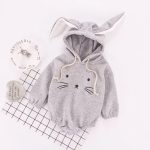 Rabbit Romper Grey & White 2808 - Image 5