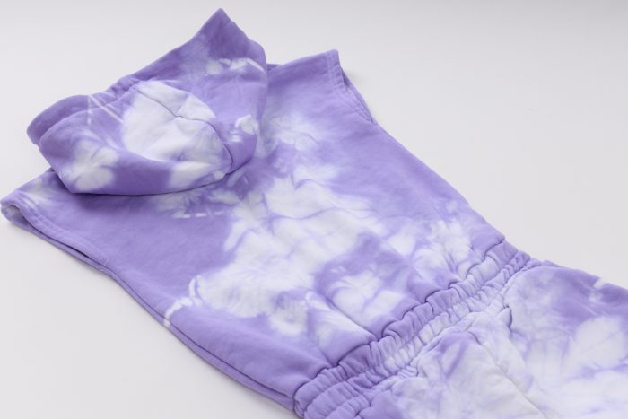 Jumpsuit Tie-Dye φόρμα Λιλά 1306 - Image 4