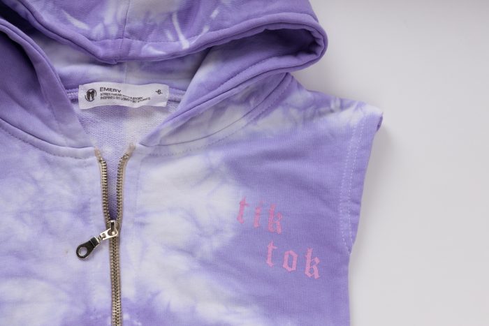 Jumpsuit Tie-Dye φόρμα Λιλά 1306 - Image 3