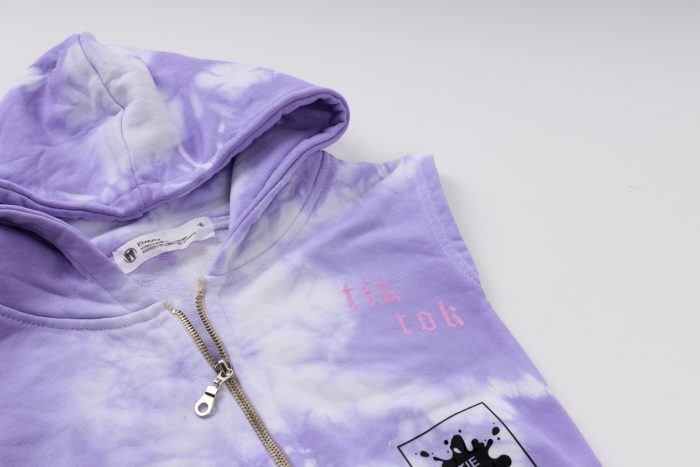 Jumpsuit Tie-Dye φόρμα Λιλά 1306 - Image 2