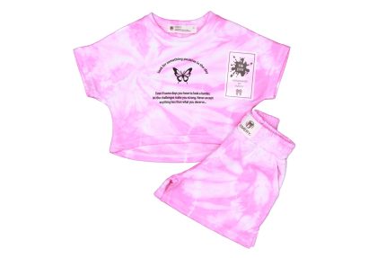 Positive σετ Ροζ & Μέντα Tie dye 2305