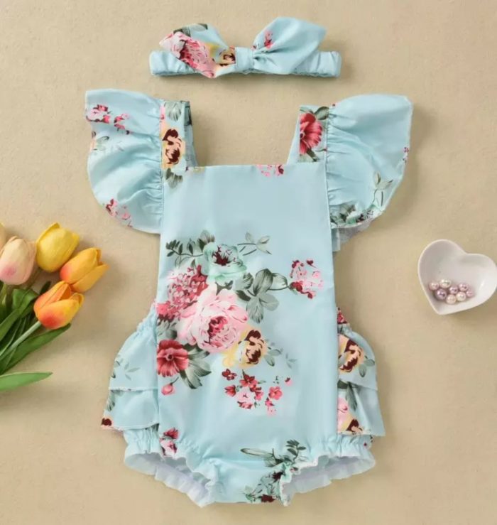 Flower Baby Romper 2815 - Image 3