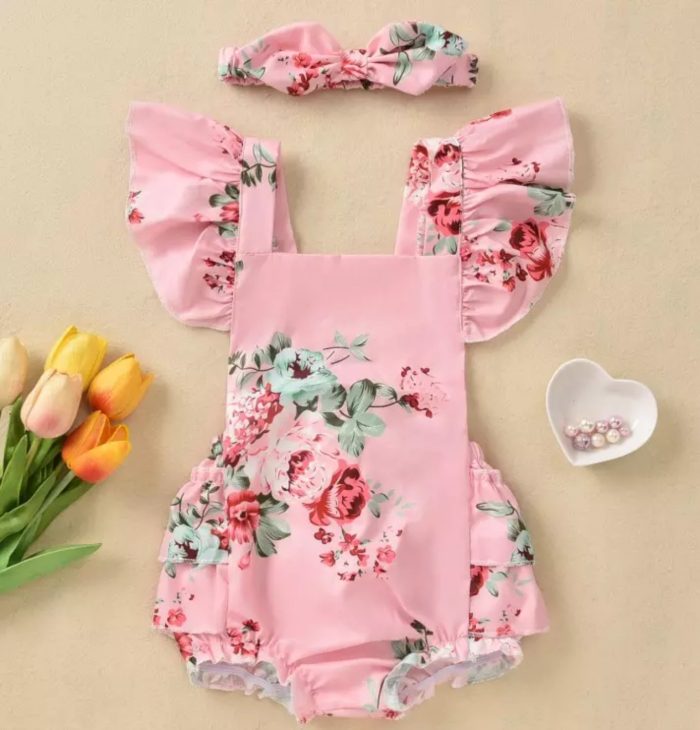 Flower Baby Romper 2815 - Image 2