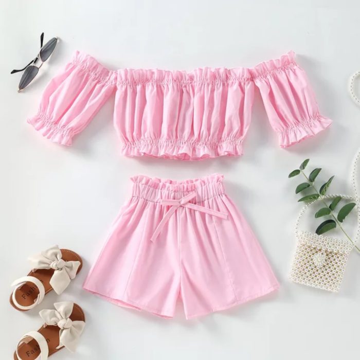 Girly off Shoulder Set 2658 - Image 2