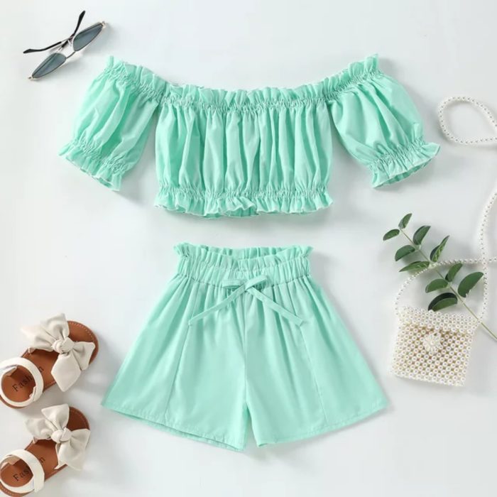 Girly off Shoulder Set 2658 - Image 3