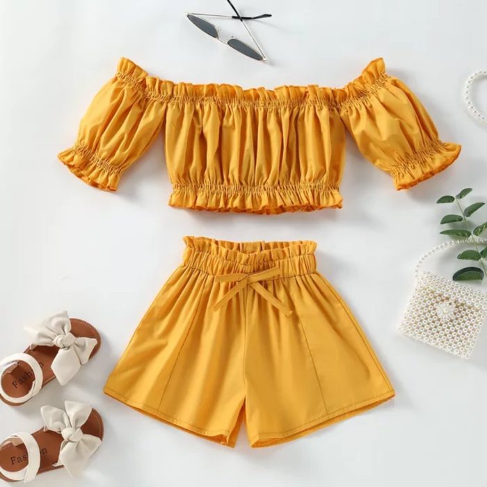 Girly off Shoulder Set 2658 - Image 4