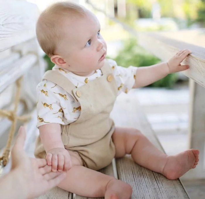 Baby Linen Romper 2820 - Image 6