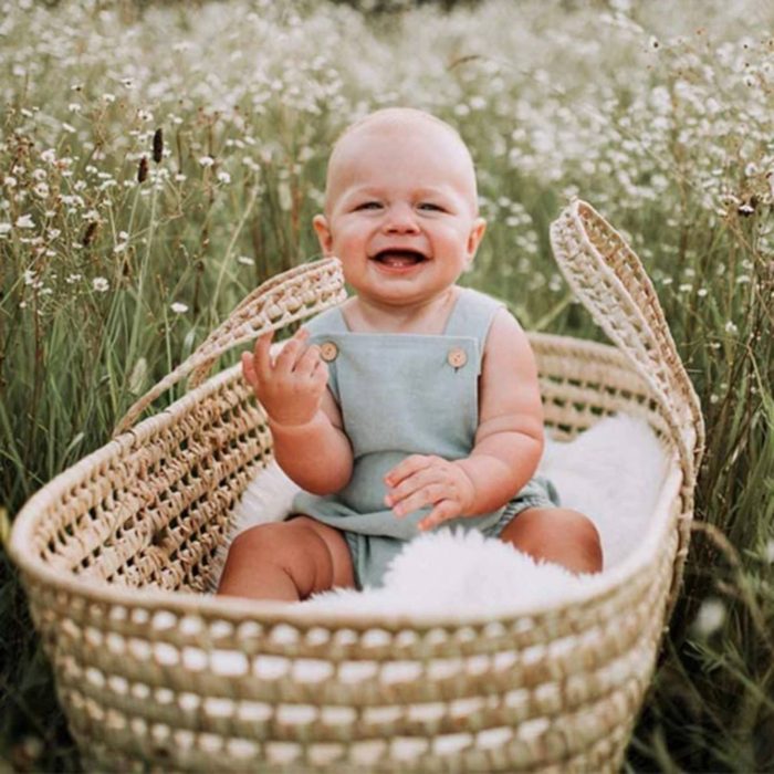 Baby Linen Romper 2820 - Image 1