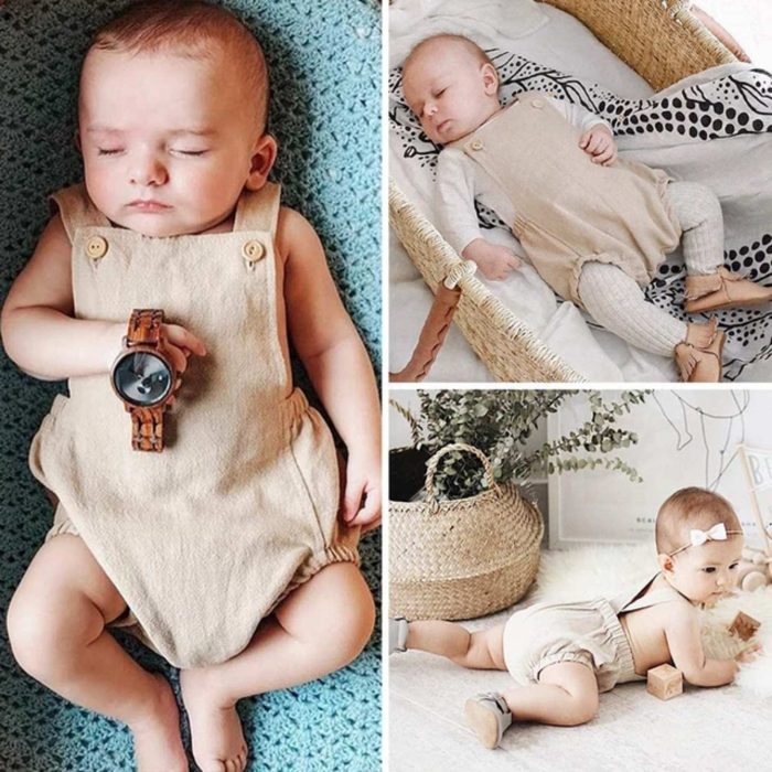 Baby Linen Romper 2820 - Image 8