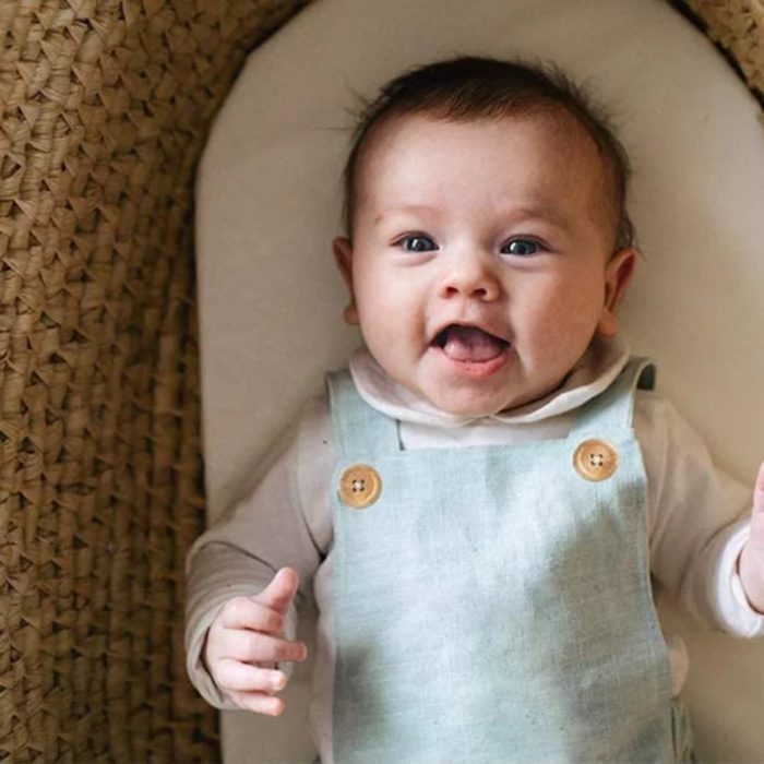 Baby Linen Romper 2820 - Image 3