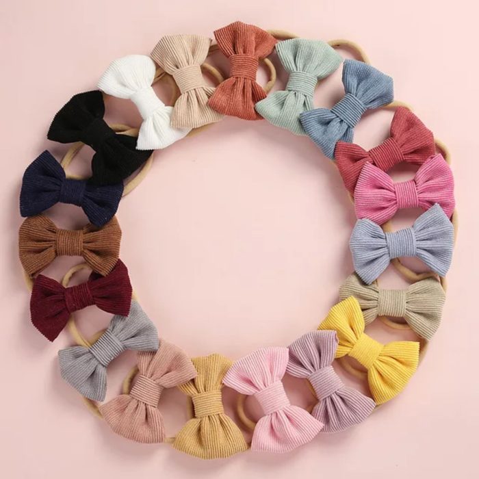 βρεφικές κοτελ κορδέλες Minielephant Corduroy(Κοτλέ) Ribbon One Size 0-9ετών 2519 - Image 6
