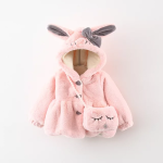 Baby Rabbit Fur Pink & White 1220