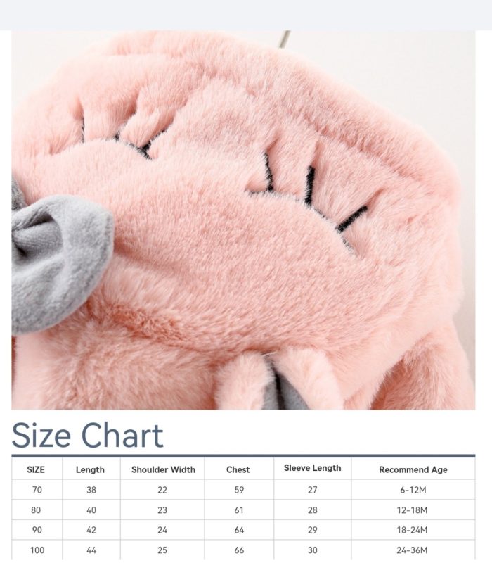 Baby Rabbit Fur Pink & White 1220 - Image 6