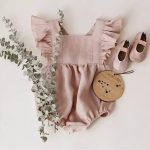 Baby Linen Girly Romper 2838 - Image 5