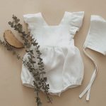 Baby Linen Girly Romper 2838 - Image 6