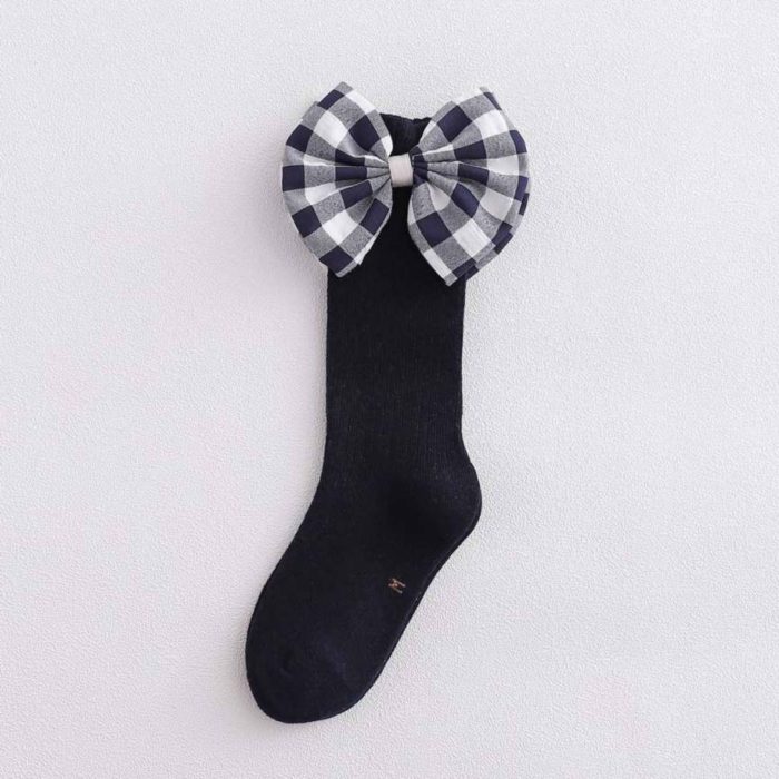 Κάλτσες με μεγάλο καρό φιόγκο 8408 - Image 5