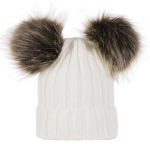 Baby Knitted Hat 2 pom pom One Size 0/3 yrs 3215 - Image 6