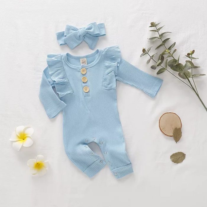 Baby One Color Jumpsuit 2843 - Image 4