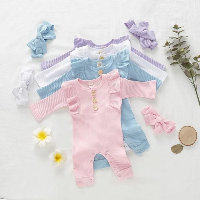 Baby One Color Jumpsuit 2843 - Image 1