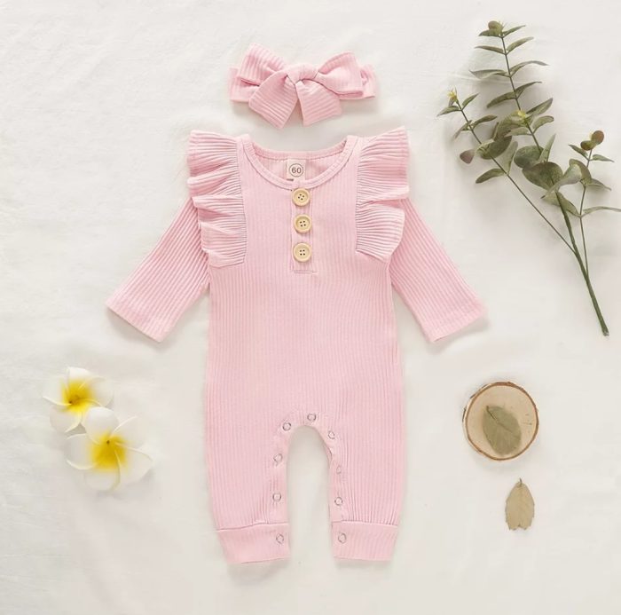 Baby One Color Jumpsuit 2843 - Image 2